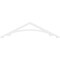 Ekena Millwork Pitch Legacy Architectural Grade PVC Gable Pediment, 60"W x 15"H x 1"P (6/12) GPP060X015X100LEG - alternate 5
